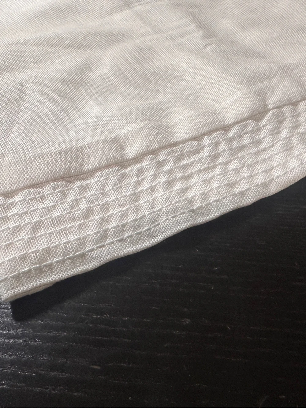 Threshold standard Queen Pillow Sham white cotton poly RN 17730
